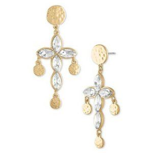 RACHEL Rachel Roy Gold-Tone Hammered Earrings